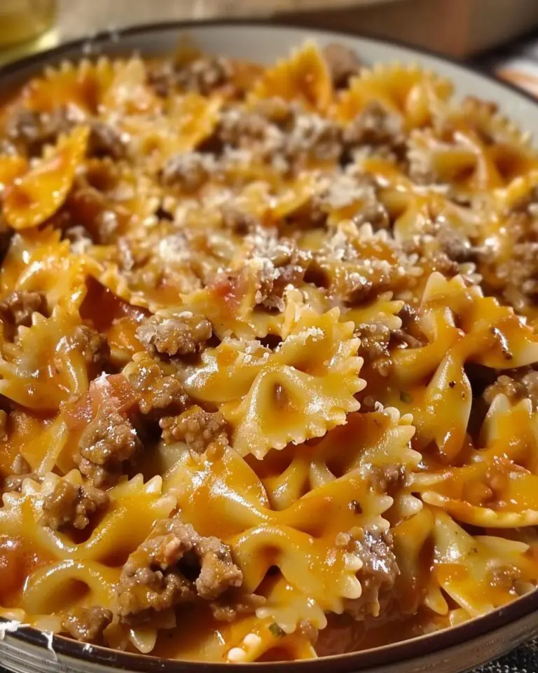 Velveeta Beef Pasta with Bowtie Noodles