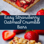 Strawberry Oatmeal Crumble Bars Recipe