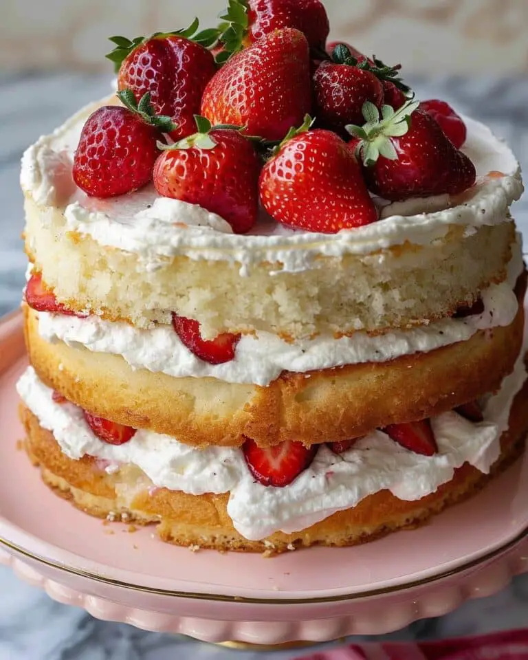 Strawberries and Cream Cake Recipe