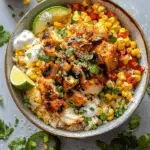 Street Corn Chicken Rice Bowl