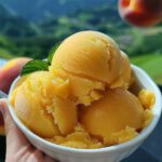 Easy Peach Sorbet
