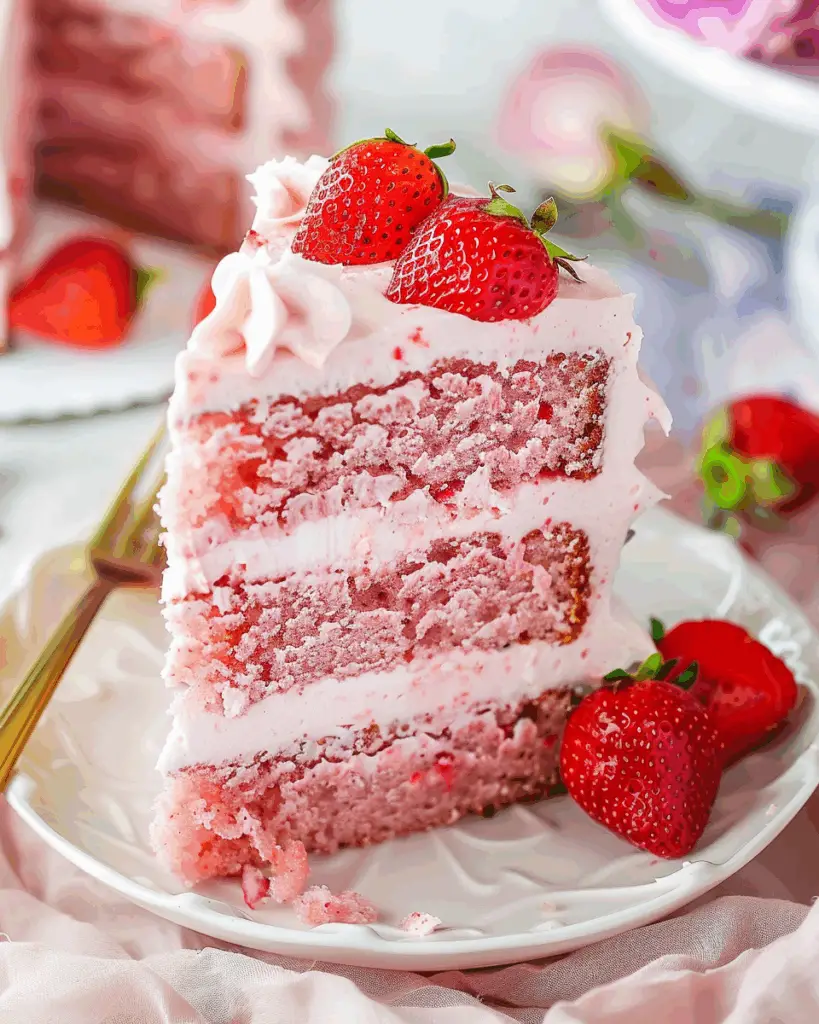 Homemade Strawberry Cake