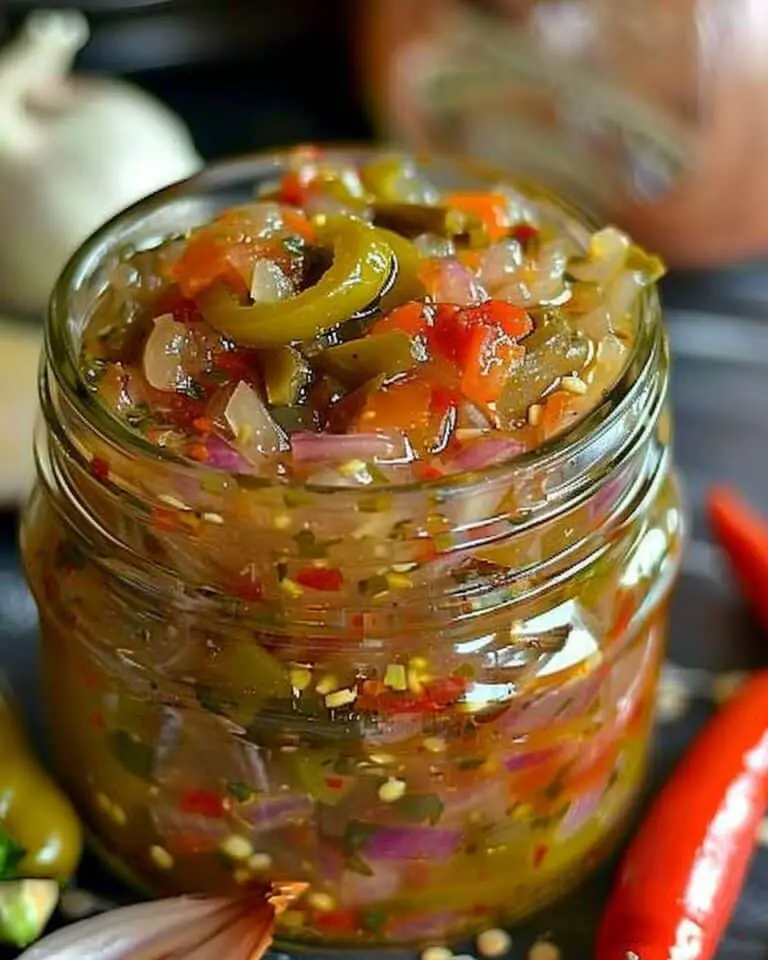 Pickled Pepper & Onion Relish – Tangy, Sweet & Perfect for Everything!