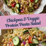 Healthy Chickpea and Vegetable Pasta Salad Recipe