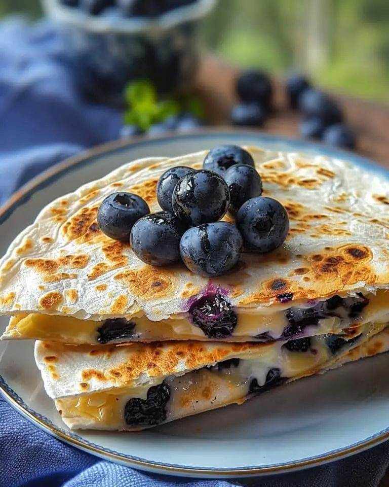 Blueberry Breakfast Quesadilla