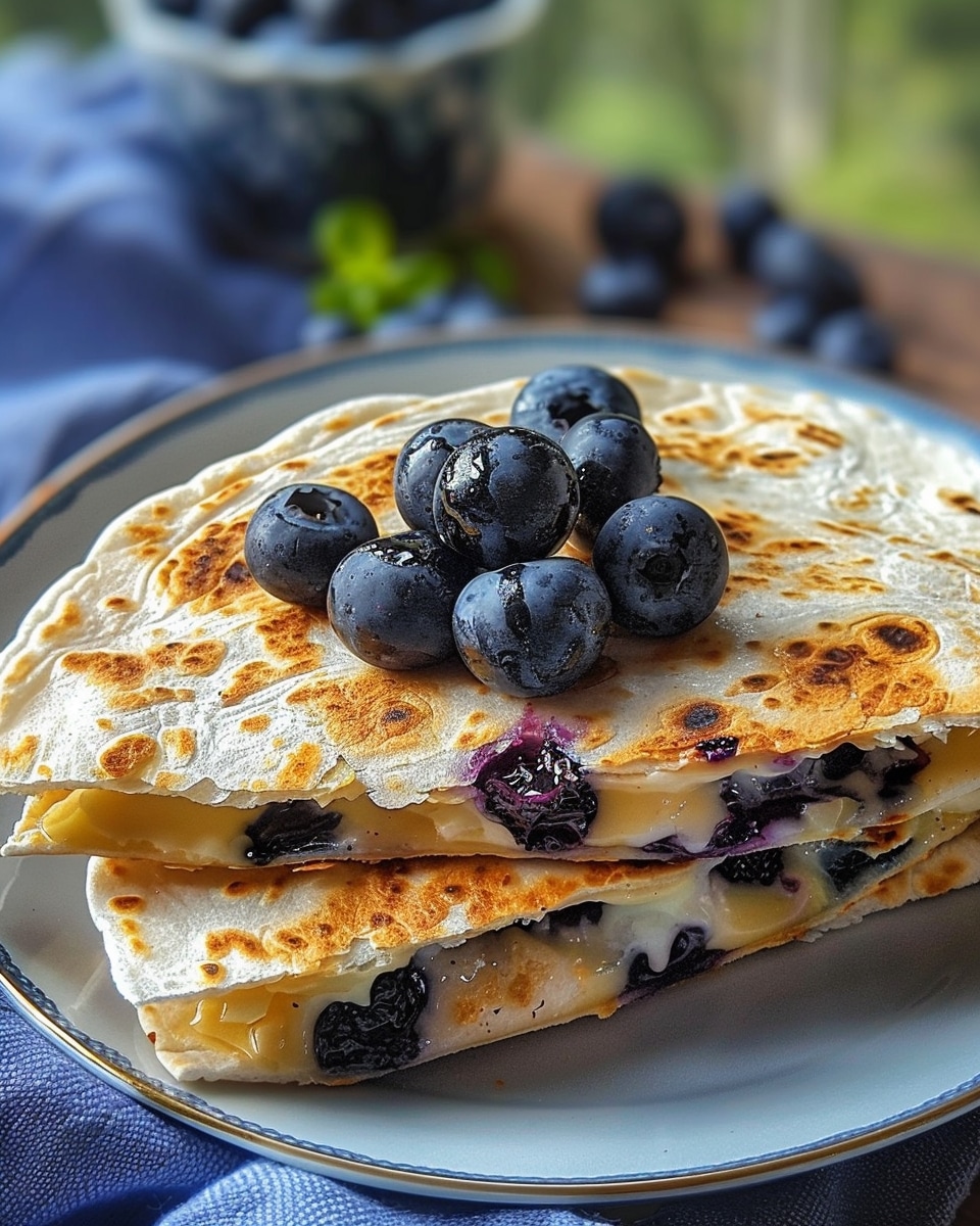 Blueberry Breakfast Quesadilla