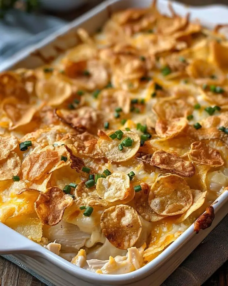 Creamy Chicken Potato Chip Bake