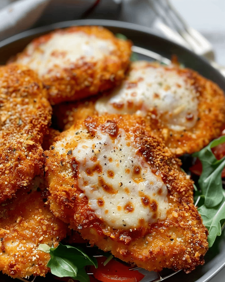 Crispy Healthy Chicken Parmesan – Air Fryer Recipe