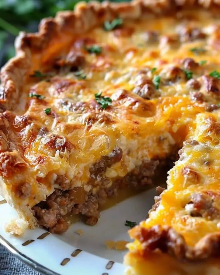 Monterey Sausage Pie – A Cheesy, Savory Breakfast Masterpiece!
