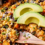 Southwest Sweet Potato, Black Bean and Rice Skillet Recipe