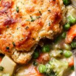 Biscuit Vegetable Pot Pie Casserole Recipe