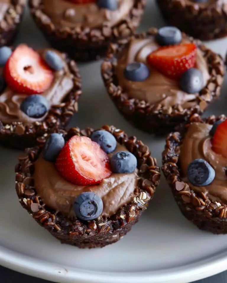 Healthy Chocolate Cookie Cups