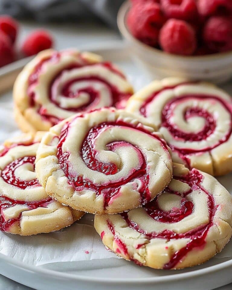 Irresistible Raspberry Swirl Shortbread Cookies – Elegant and Delicious