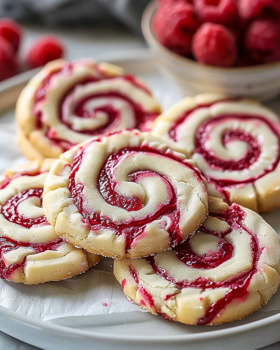 Irresistible Raspberry Swirl Shortbread Cookies – Elegant and Delicious