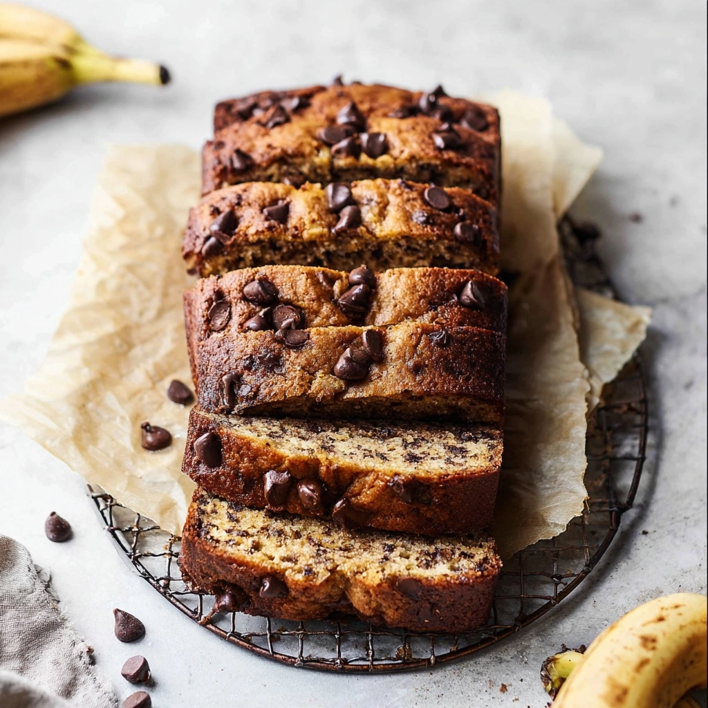 Super Moist Chocolate Chip Banana Bread Recipe 4 Super Moist Chocolate Chip Banana Bread Recipe - Recipe Image