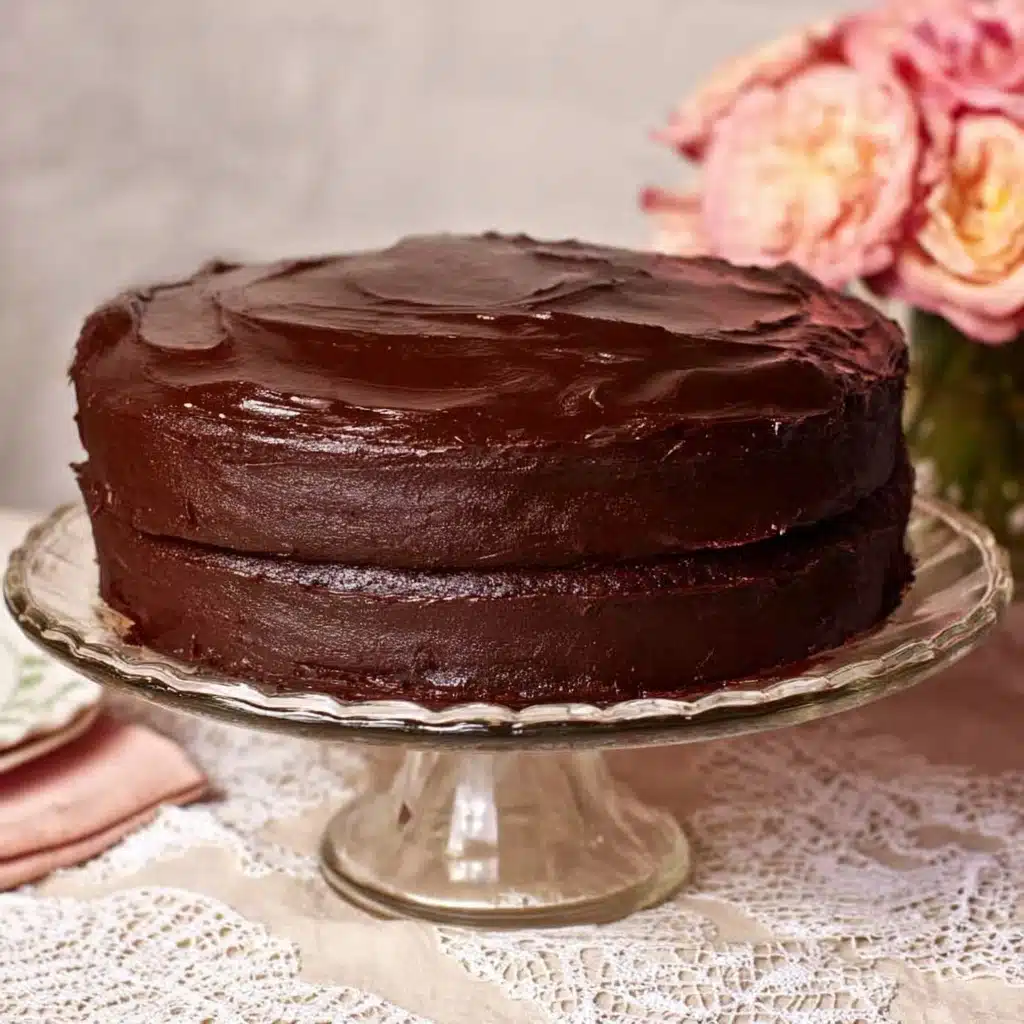 Old Fashioned Chocolate Cake With Glossy Chocolate Icing Recipe 5 Old Fashioned Chocolate Cake With Glossy Chocolate Icing Recipe - Recipe Image