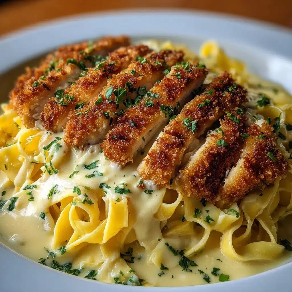 Crispy Chicken Fettuccine Alfredo Recipe 5 Crispy Chicken Fettuccine Alfredo Recipe - Recipe Image