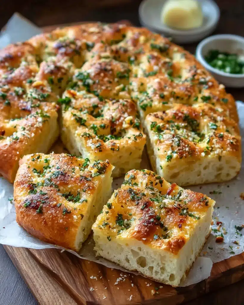 Garlic Parmesan Focaccia Bread – A Savory Homemade Favorite Recipe
