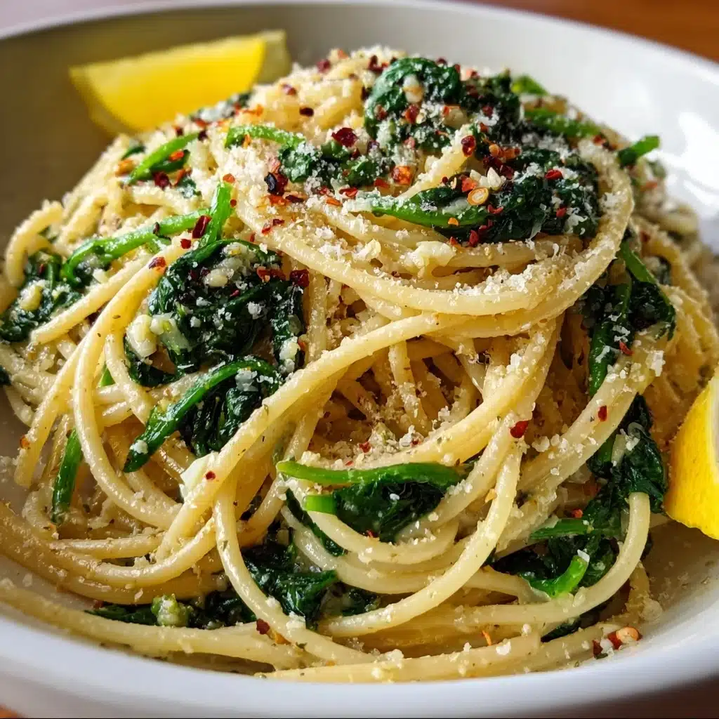 Spaghetti with Garlic & Spinach Recipe 5 Spaghetti with Garlic & Spinach Recipe - Recipe Image