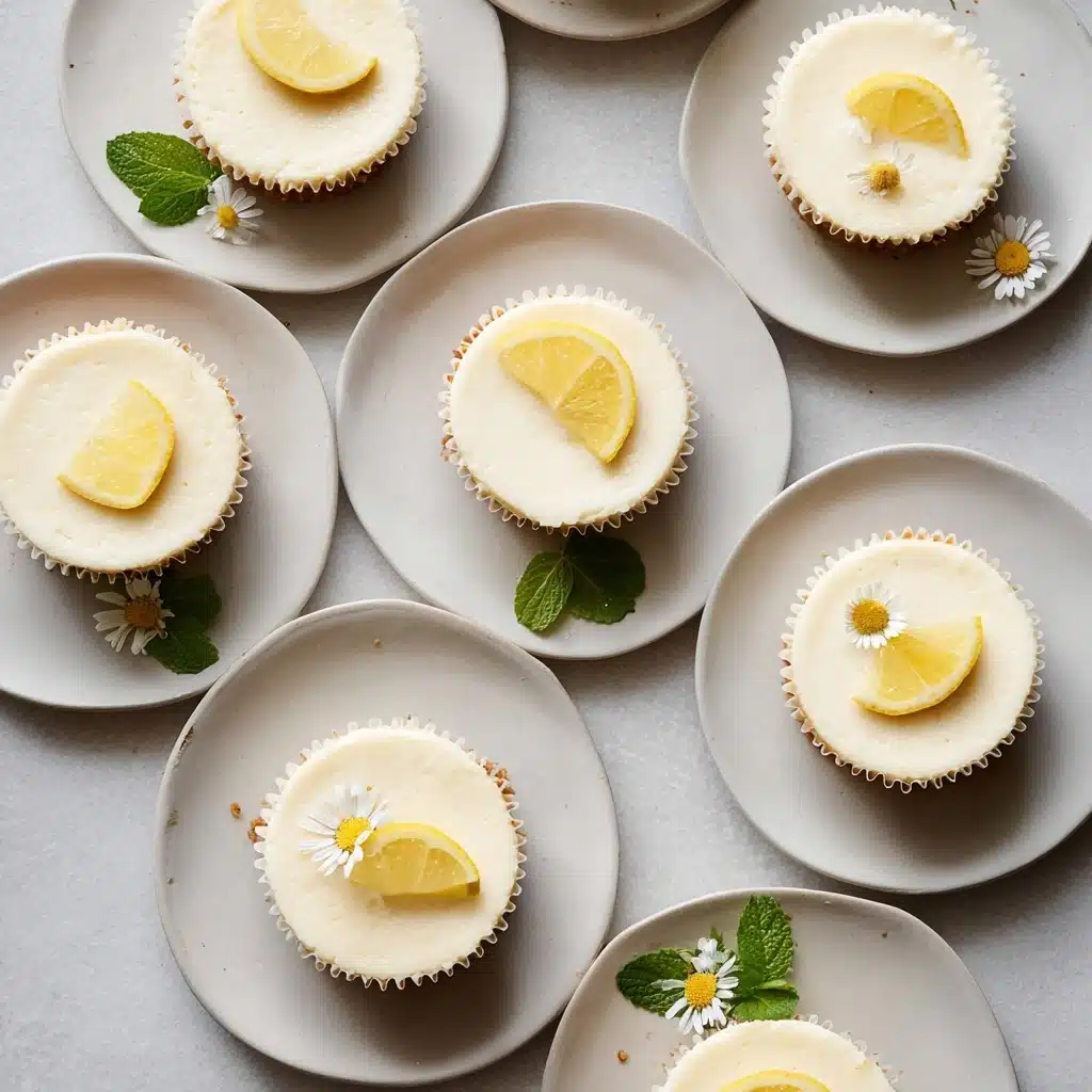 Zesty No-Bake Mini Lemon Cheesecakes - Recipe Image