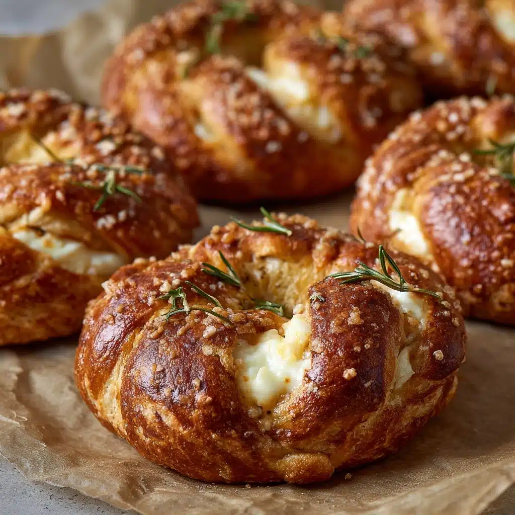 Mozzarella Stuffed Soft Pretzels Recipe - Recipe Image