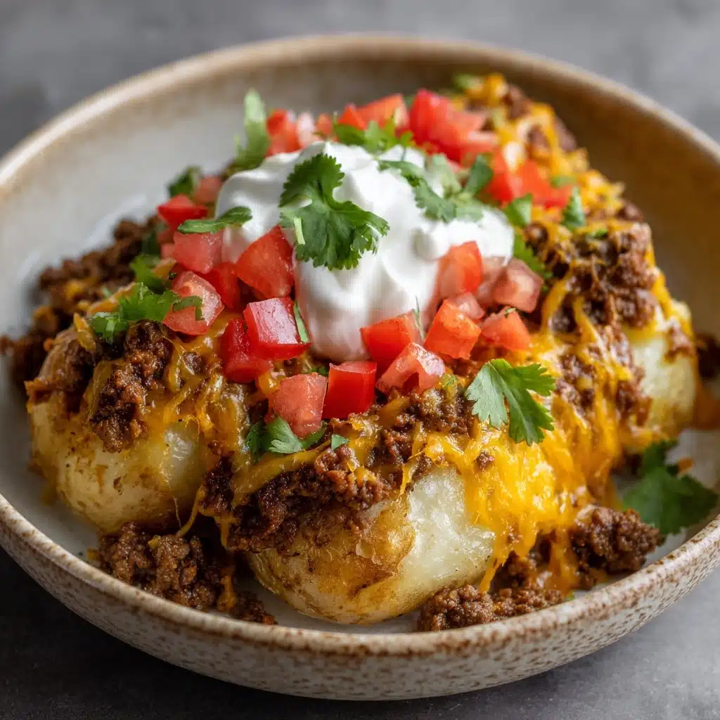 Taco Loaded Baked Potatoes Recipe 5 Taco Loaded Baked Potatoes Recipe - Recipe Image