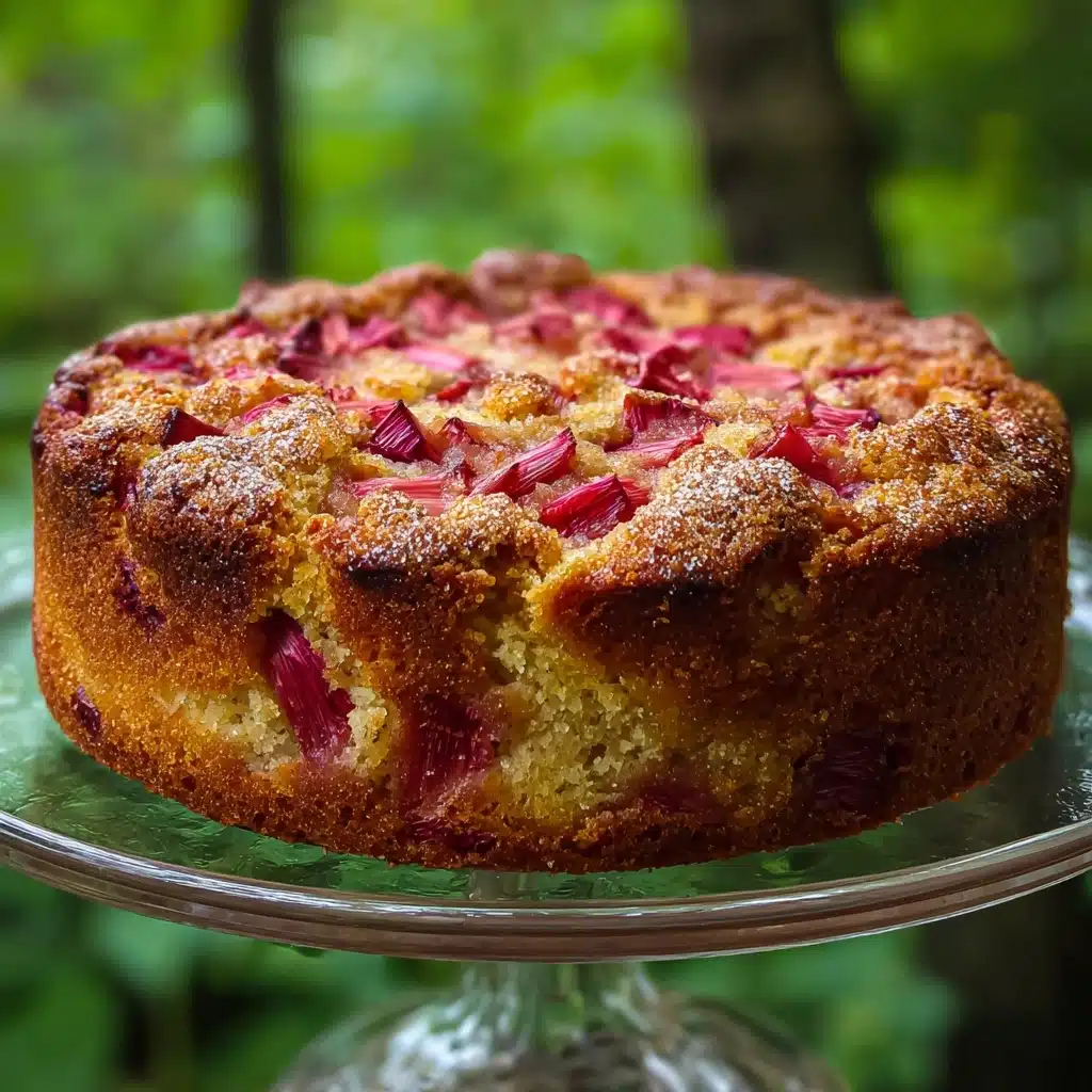 Rhubarb Sour Cream Coffee Cake Recipe 5 Rhubarb Sour Cream Coffee Cake Recipe - Recipe Image
