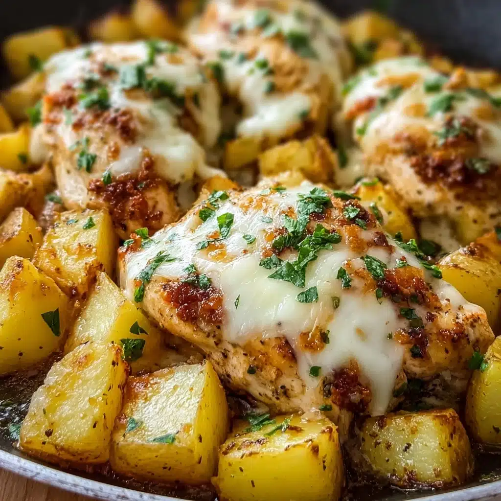 Garlic Parmesan Chicken and Potatoes (One-Pan Dinner) Recipe - Recipe Image