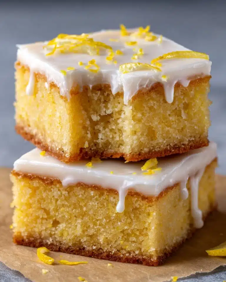 Easy Lemon Brownies Recipe
