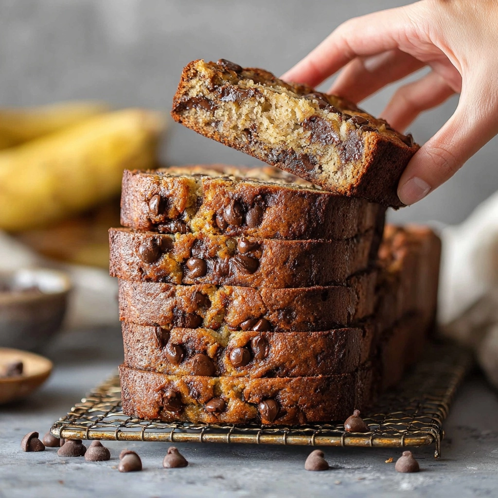Super Moist Chocolate Chip Banana Bread Recipe 5 Super Moist Chocolate Chip Banana Bread Recipe - Recipe Image