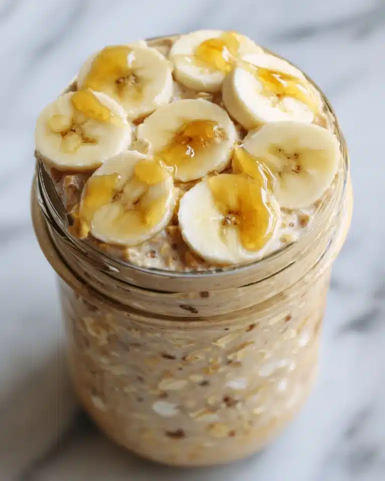 Peanut Butter Banana Overnight Oats Recipe