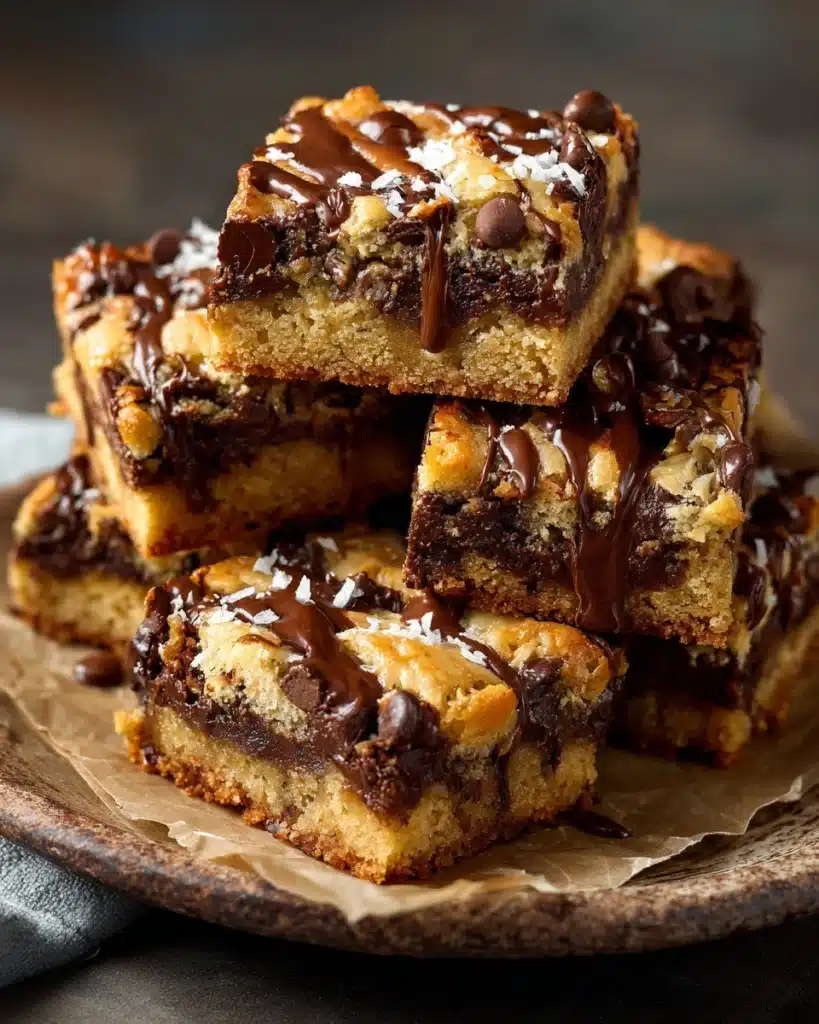 Coconut Toffee Chocolate Chip Cookie Bars Recipe