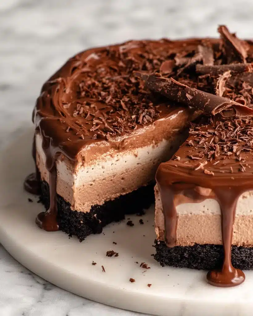 BEST NO BAKE CHOCOLATE CHEESECAKE RECIPE