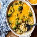 Easy Cheesy Broccoli Chicken and Rice Casserole Recipe