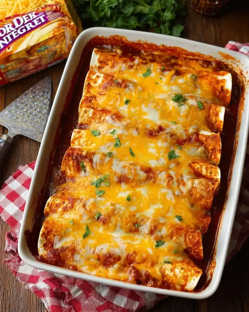 5 Ingredient Beef Enchiladas Recipe