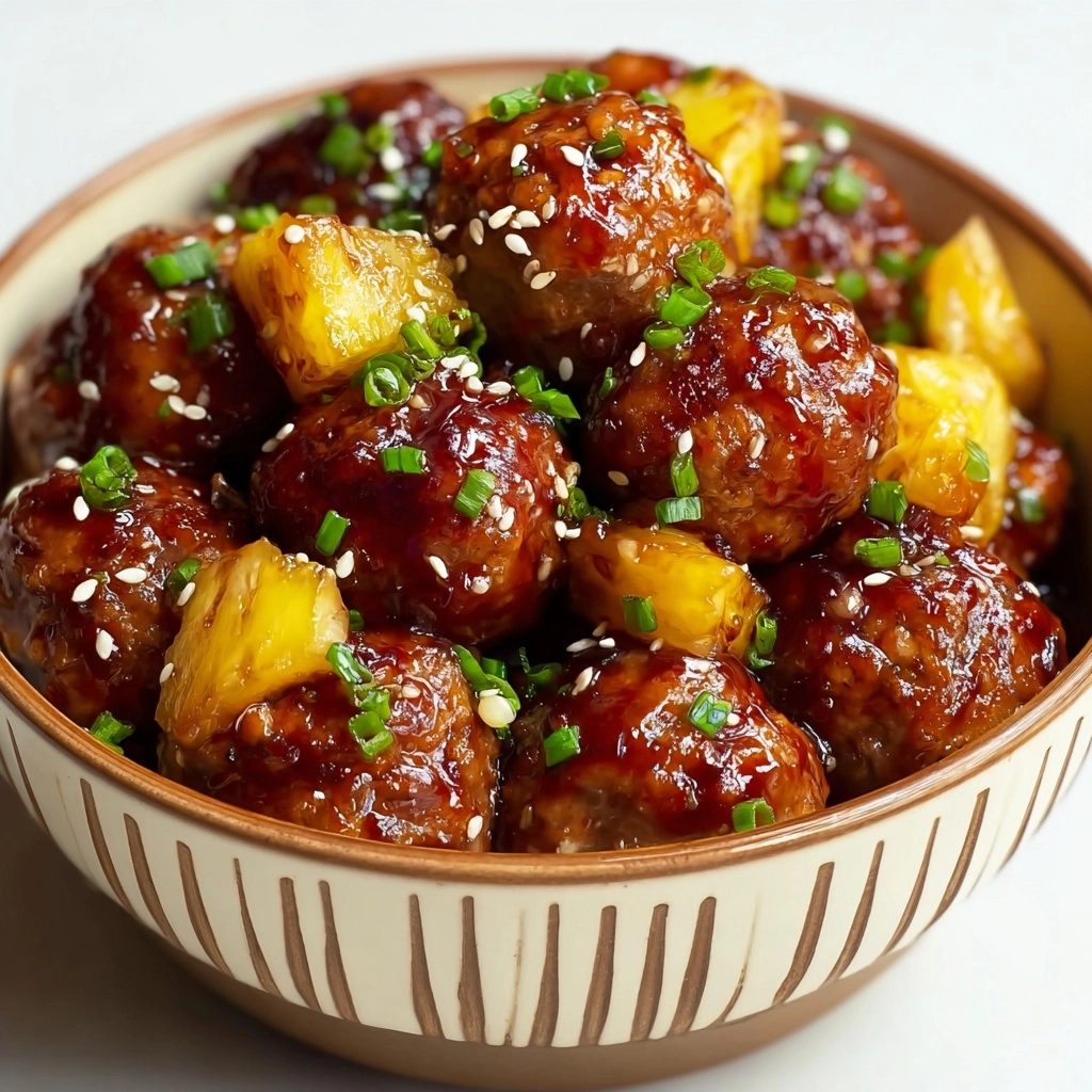 Sweet and Savory Hawaiian Meatballs in a Crock Pot 5 Sweet and Savory Hawaiian Meatballs in a Crock Pot - Recipe Image