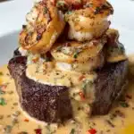 Filet Mignon with Shrimp and Lobster Cream Sauce Recipe