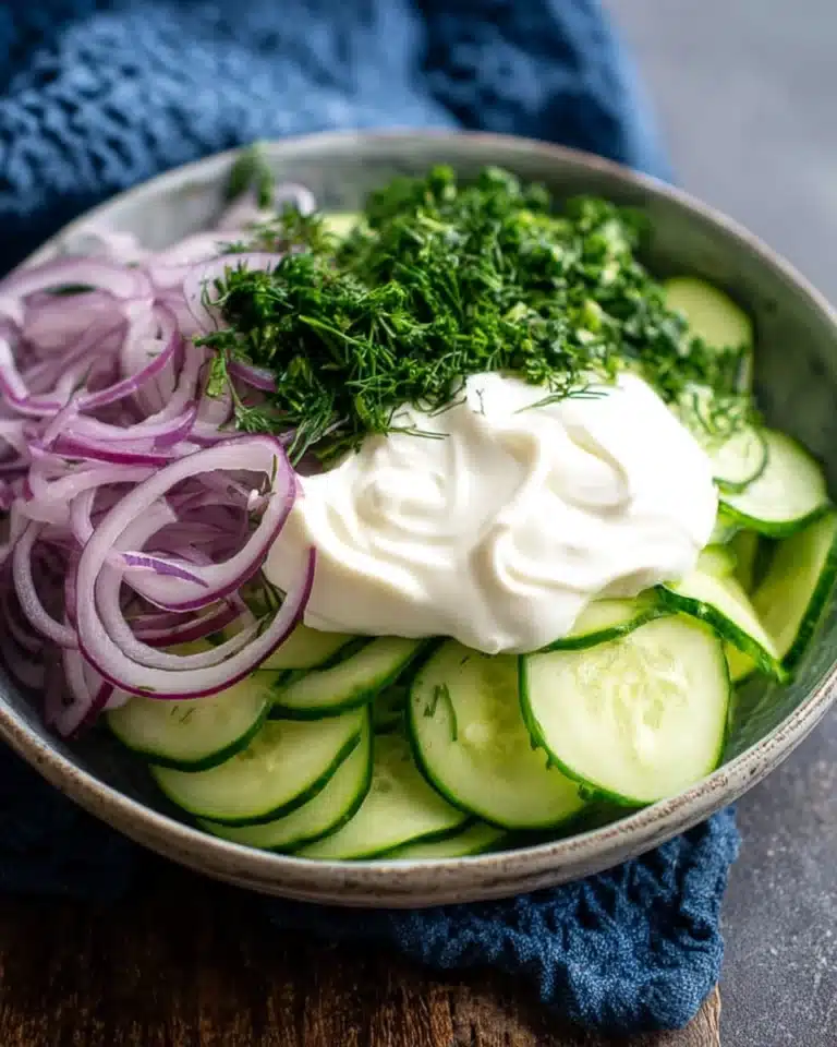 Creamy Cucumber Salad Recipe