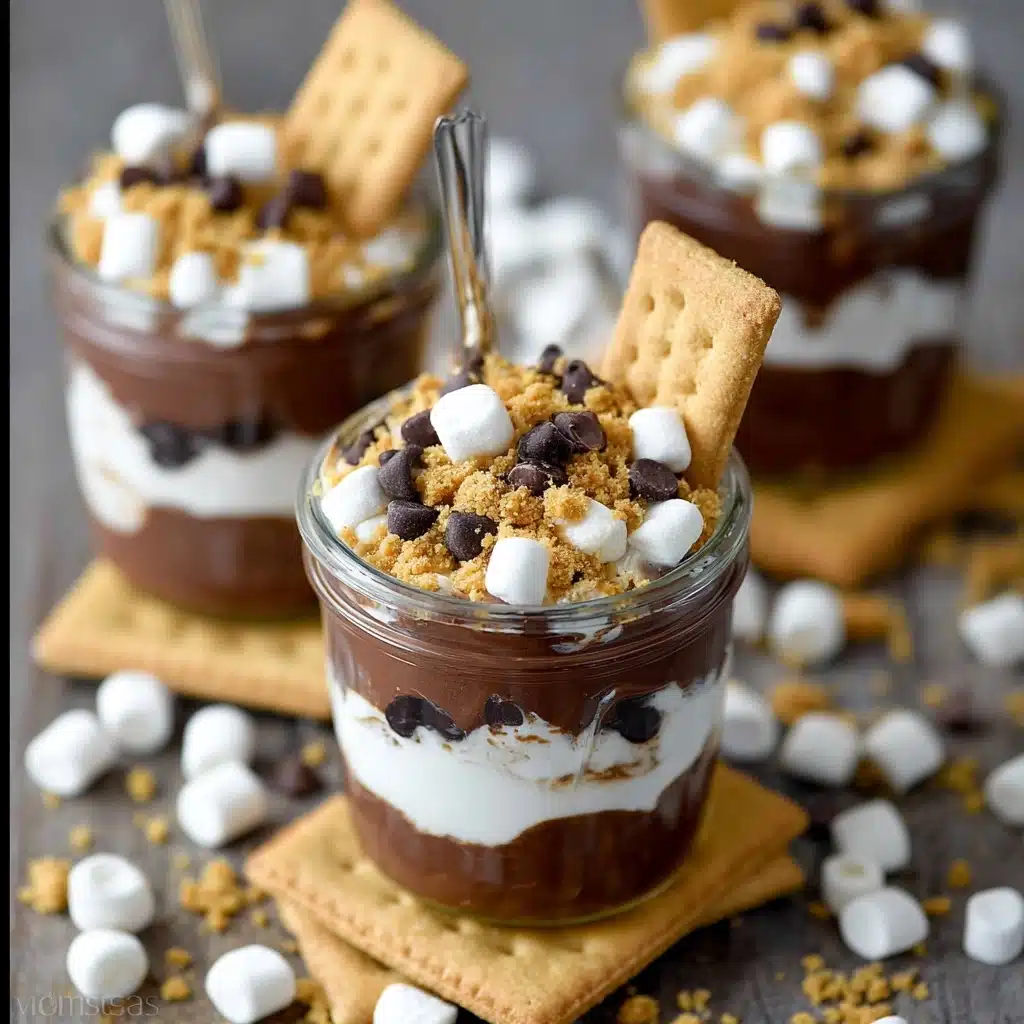 Tasty S'mores Pudding Parfaits Recipe 4 S'mores Pudding Parfaits Recipe - Recipe Image