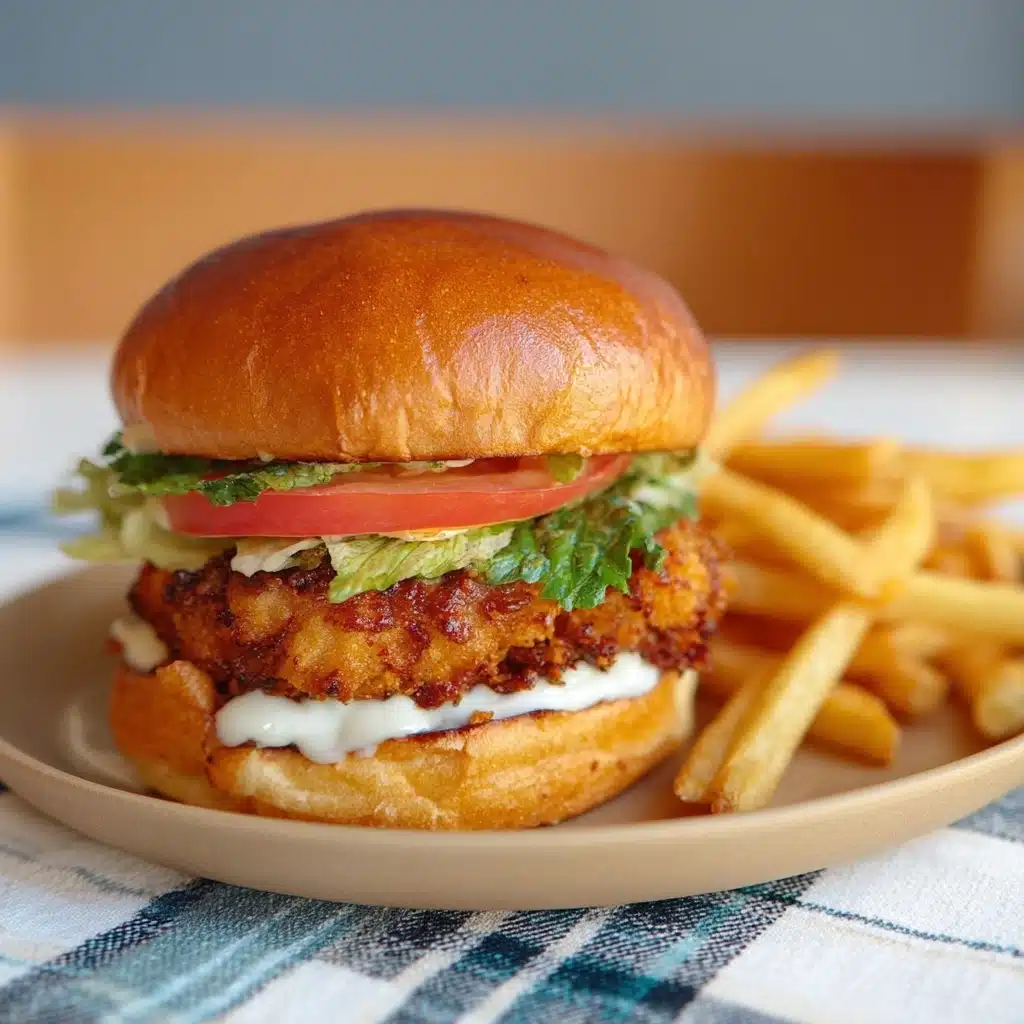 Korean Style Shrimp Burger Recipe - Recipe Image