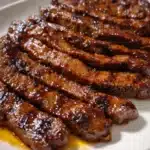 Grill Pan Honey Glazed Steak Strips Recipe