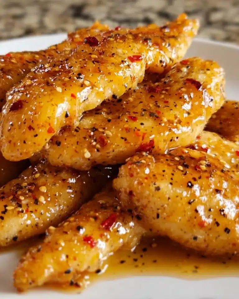 Spicy Honey Butter Garlic Chicken Tenders Recipe