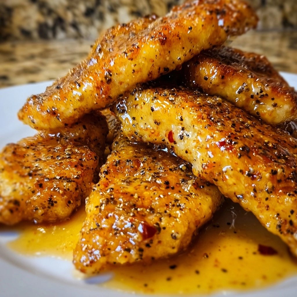 Spicy Honey Butter Garlic Chicken Tenders Recipe 4 Spicy Honey Butter Garlic Chicken Tenders Recipe - Recipe Image