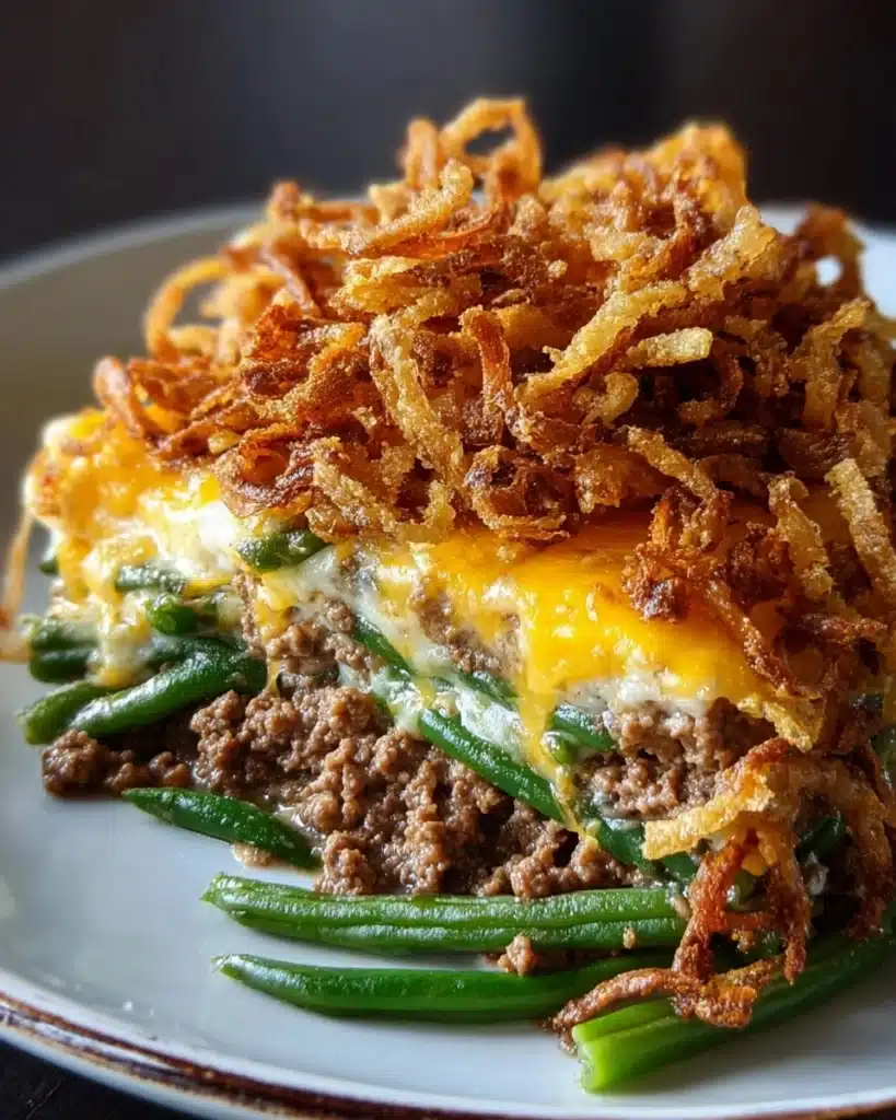 Hamburger Green Bean Casserole Recipe