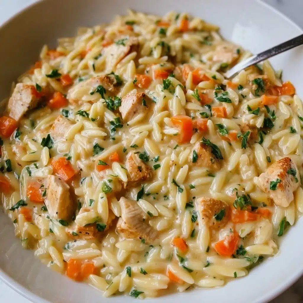 Creamy Chicken Pot Pie Orzo Recipe 4 Creamy Chicken Pot Pie Orzo Recipe - Recipe Image