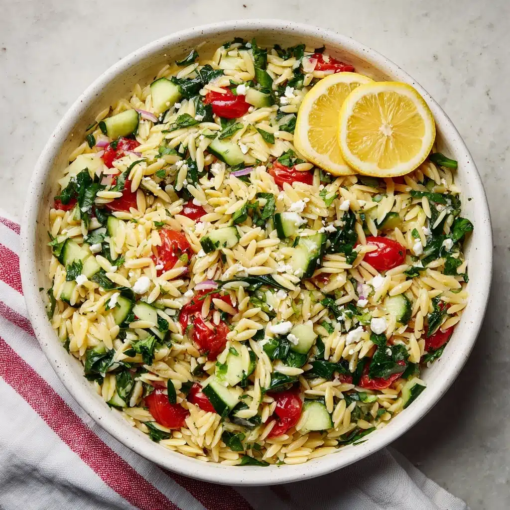 Lemon Orzo Salad Recipe - Recipe Image