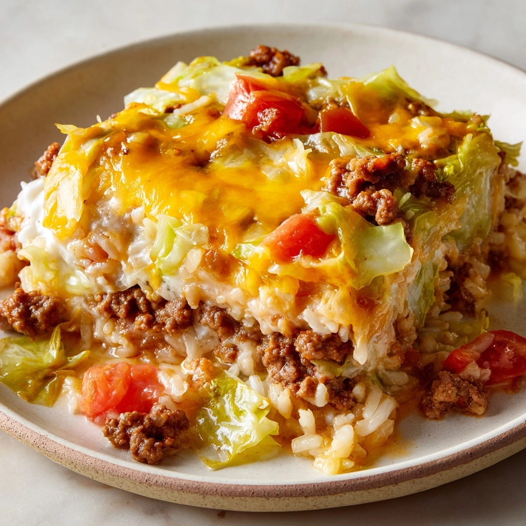 Savory Cheesy Cabbage Beef Casserole Recipe 5 Cheesy Cabbage Beef Casserole Recipe - Recipe Image