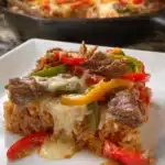 Queso Steak Fajita Skillet Recipe