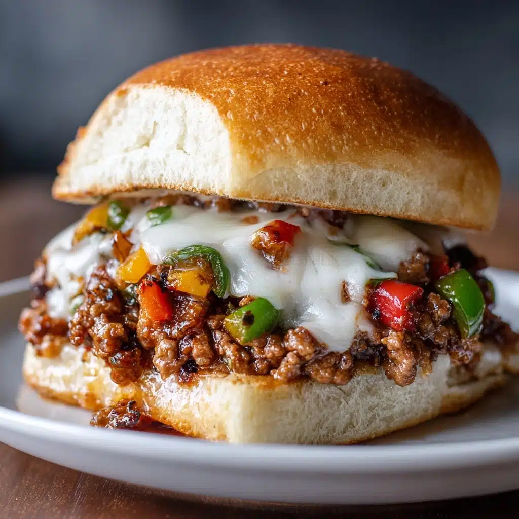 Philly Cheesesteak Sloppy Joes Recipe - Recipe Image