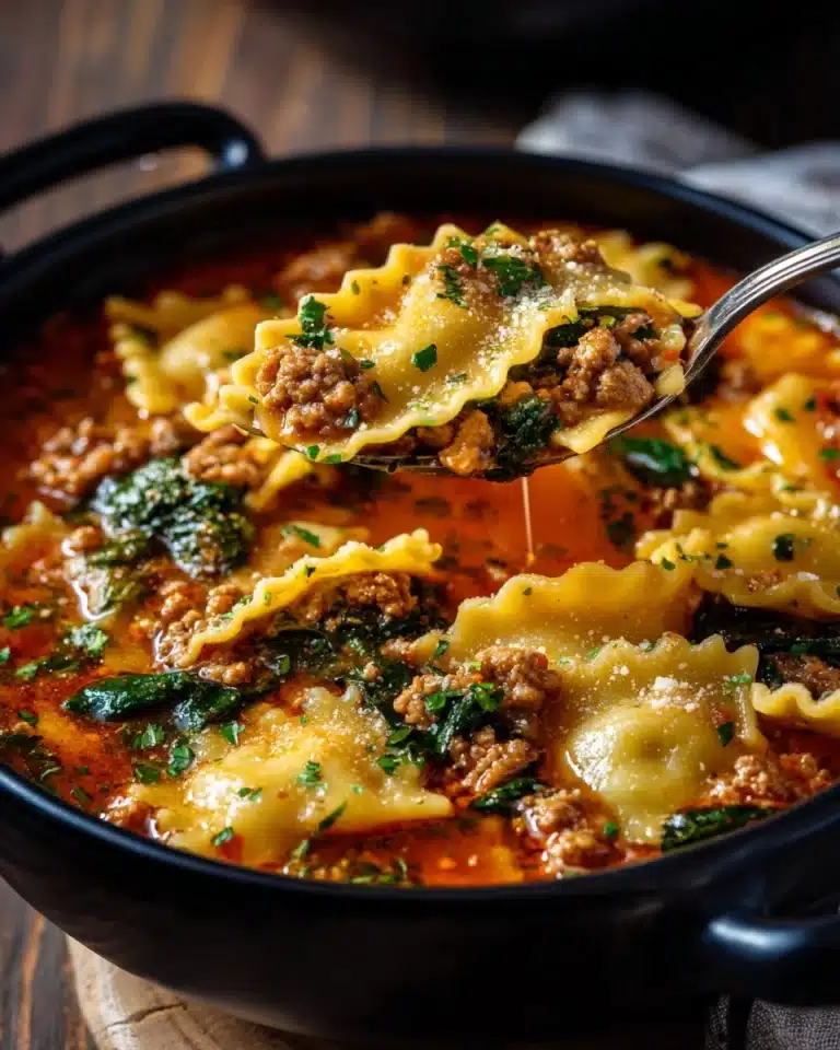 One Pot Lasagna Soup Recipe